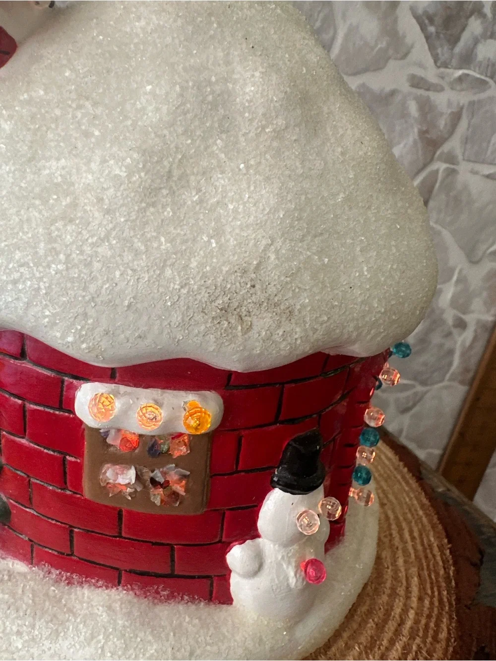 Vintage Hand Painted Ceramic Christmas Igloo